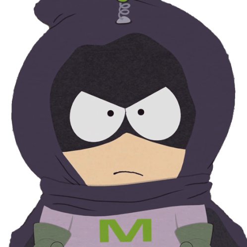Looking Mysterion Sticker - Looking Mysterion South Park Stickers