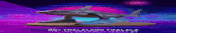 a statue of a shark on a purple background