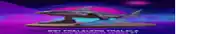 a statue of a shark on a purple background