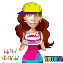 Happy Birthday Vickie GIF - Happy Birthday Vickie Victoria GIFs