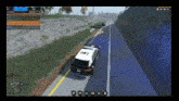 a police car is driving down a road with the number 02 on the back