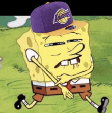 Spongebob Lakers GIF