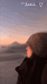 a picture of a person with the date 21 january on it