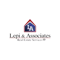 the logo for lepi and associates real estate services