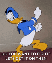 Donald Duck Fight GIF - Donald Duck Fight GIFs
