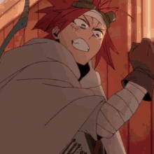 a close up of a cartoon character 's face with a bandage on his head