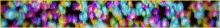 a colorful background with a yellow border and a yellow frame