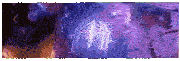 a purple background with a glowing light in the middle of it .