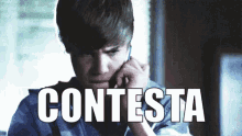 Contesta Desesperado Justin Bieber GIF - Justin Bieber Answer Me Desperate GIFs
