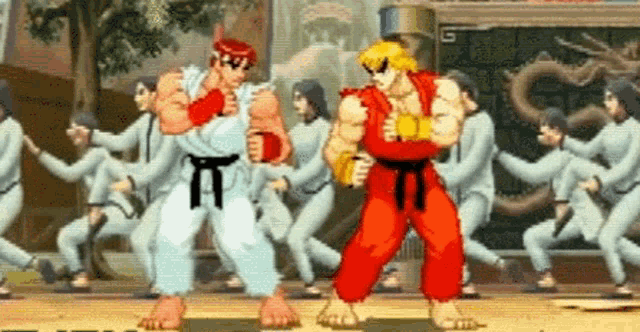 Street Fighter 2V Ken vs Vega on Make a GIF
