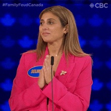 Clapping Selinda GIF - Clapping Selinda Family Feud Canada GIFs