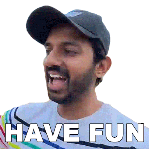 Have Fun Faisal Khan Sticker - Have Fun Faisal Khan Enjoy Yourself Stickers