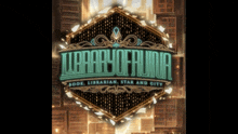 a sign that says library of a luna on it