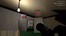 a screenshot of a video game that says ' crouch ctrl toggle flashlight f drop / throw '