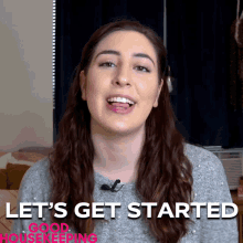 Lets Get Started Lauren Dethomasis GIF - Lets Get Started Lauren Dethomasis Good Housekeeping GIFs