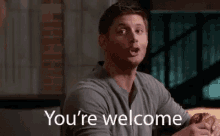 Youre Welcome Dean Winchester GIF - Youre Welcome Dean Winchester Jensen Ackles GIFs