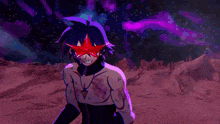 a cartoon drawing of a superhero with a lantern on his chest