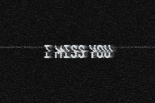 a gray background with the words i miss your genitals