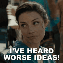 Ive Heard Worse Ideas Mandy Ellis GIF - Ive Heard Worse Ideas Mandy Ellis Seal Team GIFs
