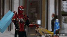 Spiderman Shopping GIF