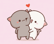 kittens cute love hug heart