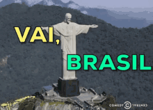 Vai Brasil / Copa Do Mundo / Hexa / Campeão / Futebol / Cristo Redentor` GIF - Christ The Redeemer Go Brazil Brazil GIFs