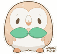 rowlet alola pokemon cute adorable