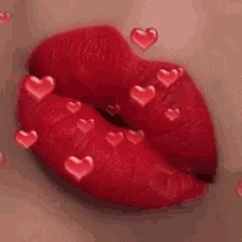 lips kiss hearts love