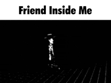 a black and white image of a woody doll dancing in a dark room .