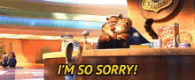 im so sorry zootopia officer clawhauser cheetah adorable