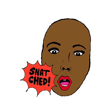 Snatched Wig Snatched Sticker - Snatched Wig Snatched Shocked Stickers