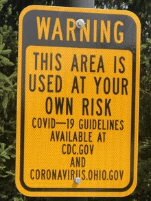 Warning Sign Covid GIF