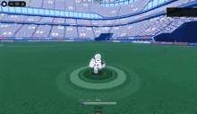 a video game is being played in a stadium with a score of 6533