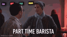 Part Time Barista Works At Coffee Shop GIF - Part Time Barista Barista Works At Coffee Shop GIFs