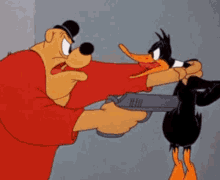 Looney Tunes Daffy Duck GIF - Looney Tunes Daffy Duck Gun GIFs