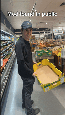 Marcus Modding The Iga Fruit And Veg Isle GIF