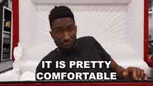 It Is Pretty Comfortable Marques Brownlee GIF - It Is Pretty Comfortable Marques Brownlee Mkbhd GIFs