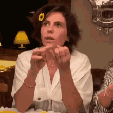 Shocked Counting GIF - Shocked Counting Flower GIFs