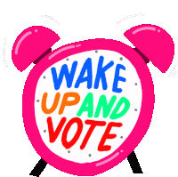 Alarm Clock Alarm Sticker - Alarm Clock Alarm Wake Up And Vote Stickers