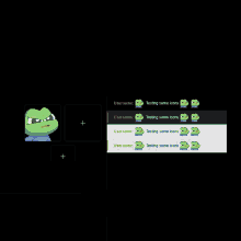 a screenshot of a video game with the username testing some icons on it