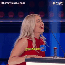 Chicken Eve GIF - Chicken Eve Family Feud Canada GIFs