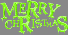 the word merry christmas is written in green letters