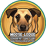 the moose lodge senior pet sanctuary logo shows a dog