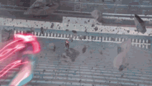 a blurred image of a pink background with a few white lines