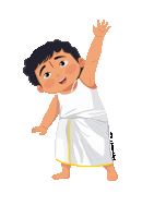 a cartoon drawing of a little boy with the name @artdoodles on the bottom right
