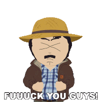 Fuck You Guys Randy Marsh Sticker - Fuck You Guys Randy Marsh South Park Stickers