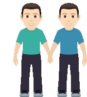 Holding Hands Joypixels Sticker - Holding Hands Joypixels Couples Stickers