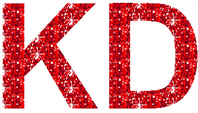 Initial kd signature logo template hand drawn Vector Image