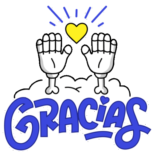 Skull Says "Thank You" In Spanish. Sticker - Juan Cráneo Carlos Yellow Heart Gracias Stickers