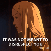 It Was Not Meant To Disrespect You Carmilla GIF - It Was Not Meant To Disrespect You Carmilla Castlevania GIFs